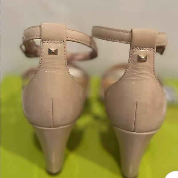 Ted Baker nude patent leather strappy wedge sandals Size 9 - Picture 5 of 9